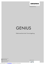 Siegenia KFV GENIUS Montageanleitung