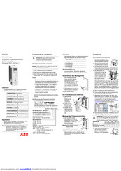 ABB ACS550 Kurzanleitung