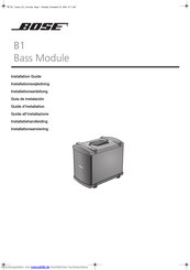 Bose B1 BASS MODULE Installationsanleitung
