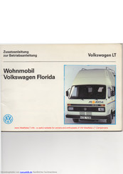 Volkswagen Florida LT Zusatzanleitung Zur Betriebsanleitung