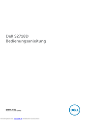 Dell S2718D Bedienungsanleitung
