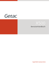 Getac X500 Benutzerhandbuch