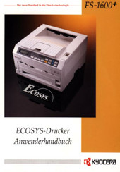 Kyocera FS-1600+ Anwenderhandbuch