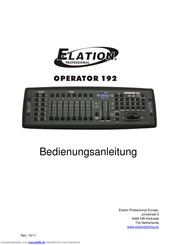Elation Operator 192 Bedienungsanleitung