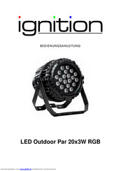 Ignition LED Outdoor Par 20x3W RGB Bedienungsanleitung