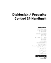 Avid Technology Control 24 Handbuch