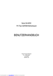 Gigabyte Serie GA-8IDX Benutzerhandbuch