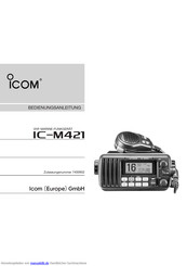 Icom IC-M421 Bedienungsanleitung
