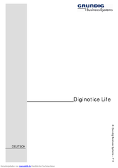 Grundig Diginotice Life Handbuch