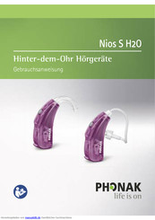 Phonak Nios S H2O Gebrauchsanweisung