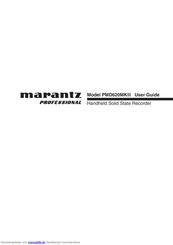Marantz PMD620MKII Handbuch
