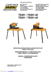 Euro Shatal TS351-45 Bedienungsanleitung & Ersatzteilliste