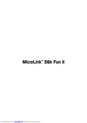 Devolo MicroLink 56k Fun USB Handbuch
