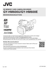 JVC GY-HM600U Bedienungsanleitung