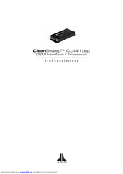 JL Audio CleanSweep CL441 dsp Einbauanweisungen