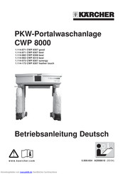 Kärcher CWP 8000 Betriebsanleitung
