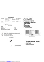 Denver MCI-7800 Bedienungsanleitung