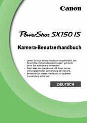 Canon PowerShot SX150 IS Benutzerhandbuch