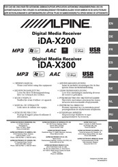 Alpine iDA-X200 Bedienungsanleitung