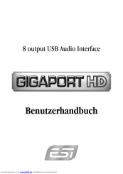 ESI Gigaport hd Benutzerhandbuch