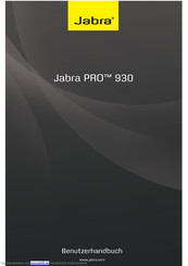 Jabra Pro 930 Benutzerhandbuch