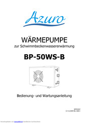 AZURO BP-50WS-B Bedienungsanleitung