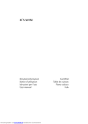 AEG Electrolux KFA58HM Handbuch