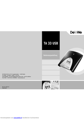 DETEWE TA 33 USB Bedienungsanleitung