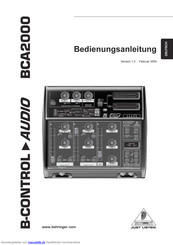 Behringer B-CONTROL AUDIO BCA2000 Bedienungsanleitung