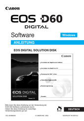 Canon EOS D60 digital Anleitung