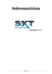 SXT Scooters Carbon V2 Bedienungsanleitung