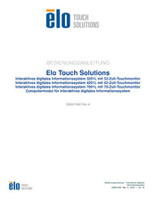 Elo Touch Solutions 7001L Bedienungsanleitung