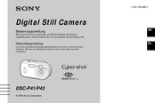 Sony Cyber-shot DSC-P41 Bedienungsanleitung