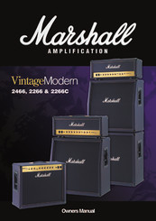 Marshall Amplification VintageModern 2466 Benutzerhandbuch