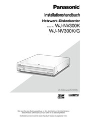 Panasonic WJ-NV300KWJ-NV300K/G Installationshandbuch