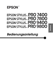 epson Stylus PRO 7800 Bedienungsanleitung