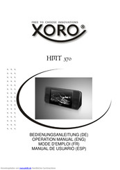 Xoro HMT370 Bedienungsanleitung