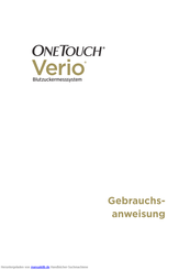 One touch Verio Gebrauchsanweisung