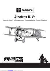 PARKZONE Albatros D. Va Bedienungsanleitung