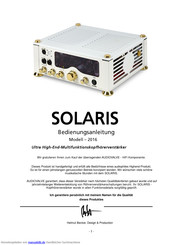 Solaris 2016 Bedienungsanleitung