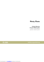 Harley Benton power attenuator Bedienungsanleitung