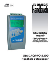 Omega OM-DAQPRO-5300 Handbuch