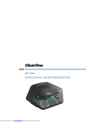 ClearOne MAX Wireless Installation Und Betriebsanleitung