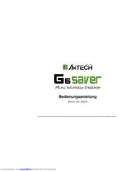 A4Tech G6SAVER Bedienungsanleitung