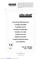 EFBE-SCHOTT WK 850 Gebrauchsanleitung