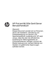 HP ProLiant ML350e Gen8 v2 Benutzerhandbuch