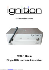 IGNITION WSX-1 REV. A Bedienungsanleitung