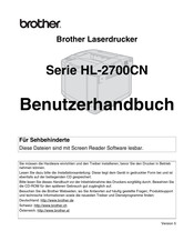 Brother HL 2700CN Benutzerhandbuch