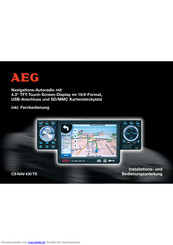 AEG CS NAV 430 TS Installations- Und Bedienungsanleitung
