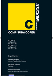 kicker COMP8 Benutzerhandbuch